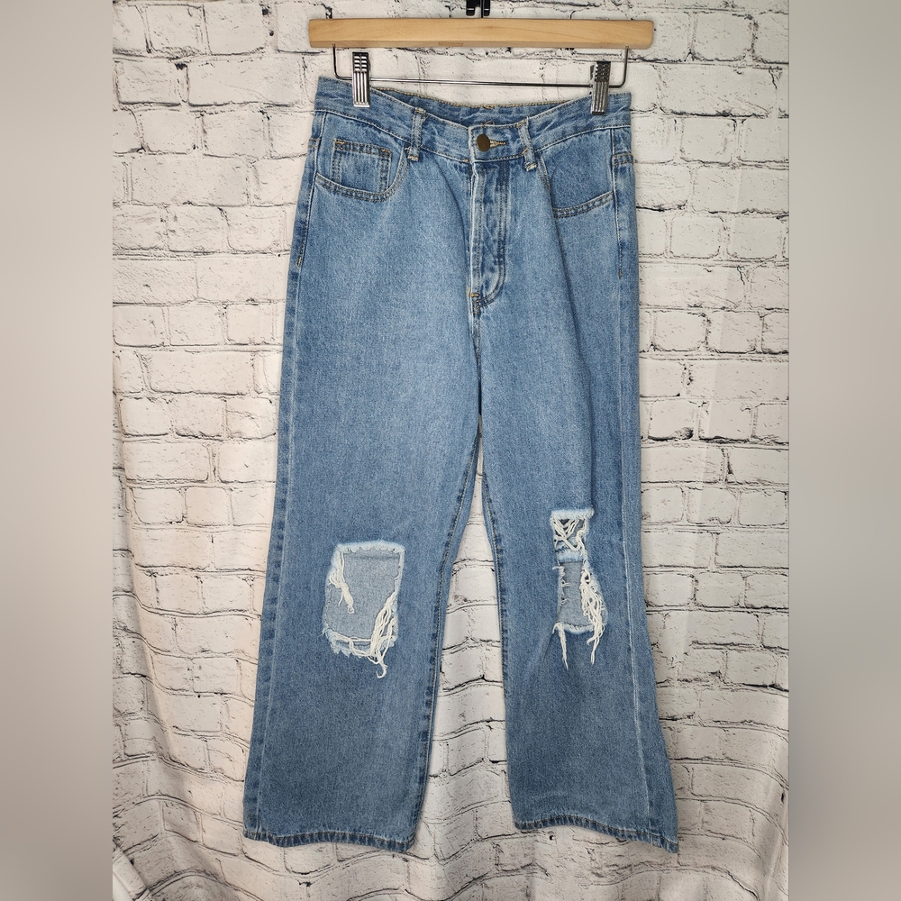 Princess‎ Polly Cropped Distressed Button Fly Jean Size 4
